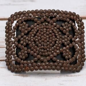 Antique 1800s French Cut Steel shoe buckle